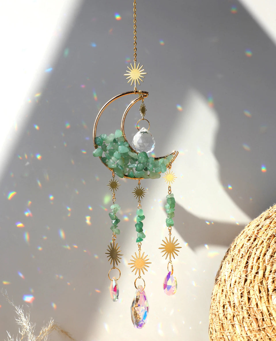 AVENTURINE MOON SUNCATCHER