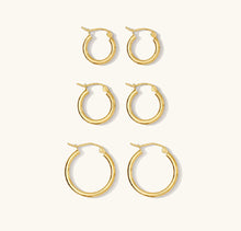 Load image into Gallery viewer, CLASSIC GOLD HOOPS