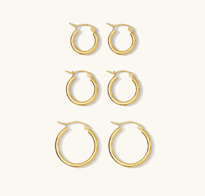 CLASSIC GOLD HOOPS