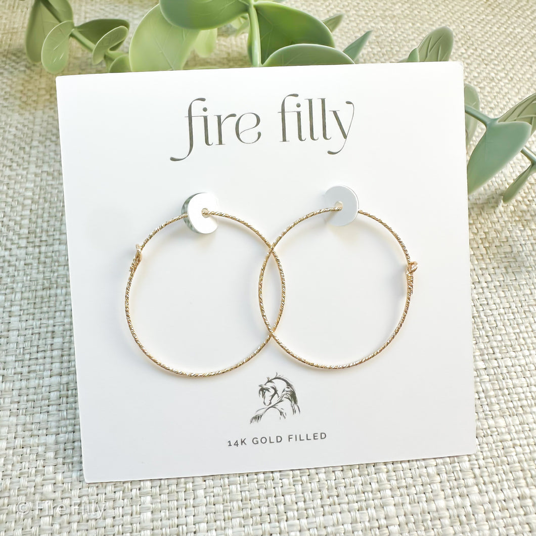 30MM GOLD ETERNAL HOOPS