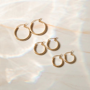 CLASSIC GOLD HOOPS