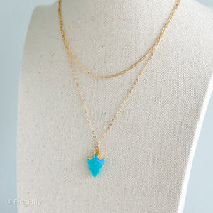 TURQUOISE ARROW NECKLACE