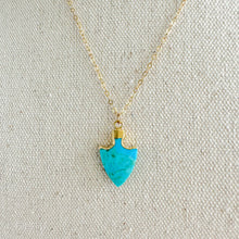 Load image into Gallery viewer, TURQUOISE ARROW NECKLACE