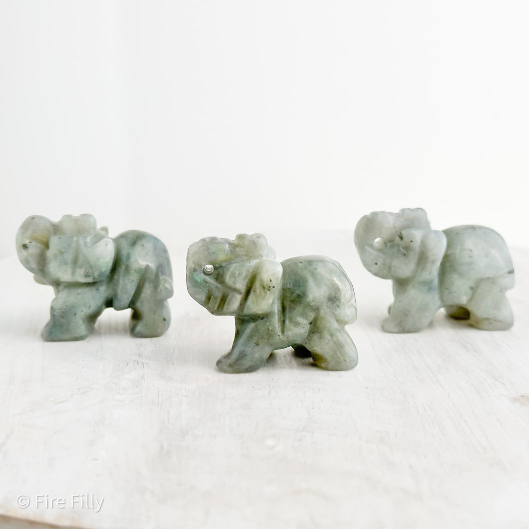 LABRADORITE ELEPHANT