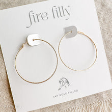 Load image into Gallery viewer, 30MM GOLD SPARKLE HOOPS