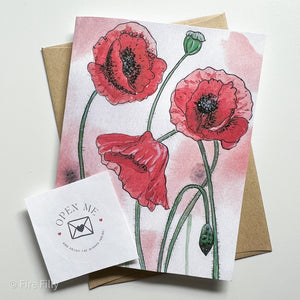 PINK FLOWERS CARD