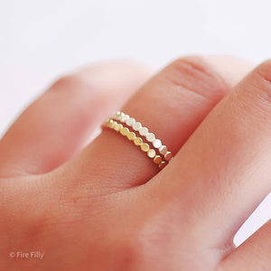 FLAT DOTTED RING, 2 OPTIONS