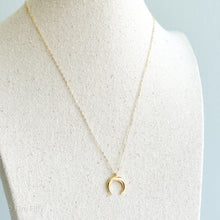 Load image into Gallery viewer, CRESCENT MOON NECKLACE