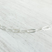 Load image into Gallery viewer, SILVER PAPERCLIP ANKLET