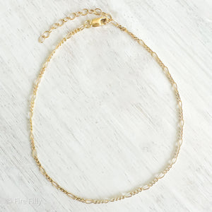 GOLD FIGARO ANKLET