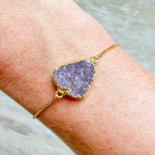 Load image into Gallery viewer, DRUSY AMETHYST AGATE SLIDER