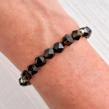 Load image into Gallery viewer, SMOKY QUARTZ STAR LUXE BRACELET