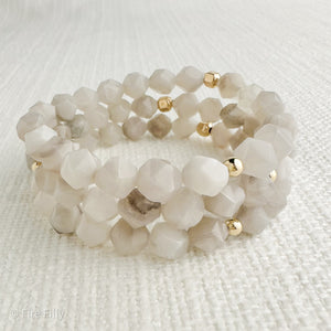 BANDED AGATE STAR  LUXE BRACELET