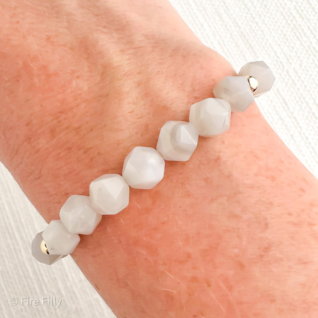 BANDED AGATE STAR  LUXE BRACELET