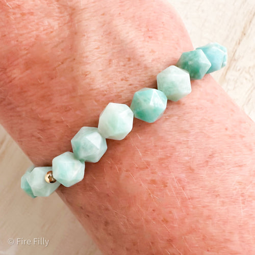 AMAZONITE STAR LUXE BRACELET