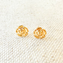 Load image into Gallery viewer, GOLD ROSE STUDS