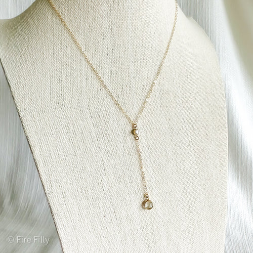 SWAROVSKI CRYSTAL LARIAT NECKLACE