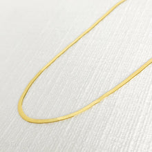 Load image into Gallery viewer, GOLD HERRINGBONE NECKLACE