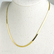 Load image into Gallery viewer, GOLD HERRINGBONE NECKLACE