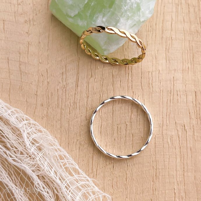 BRAIDED RING, 2 OPTIONS