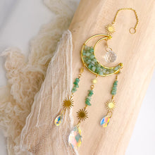 Load image into Gallery viewer, AVENTURINE MOON SUNCATCHER