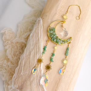 AVENTURINE MOON SUNCATCHER