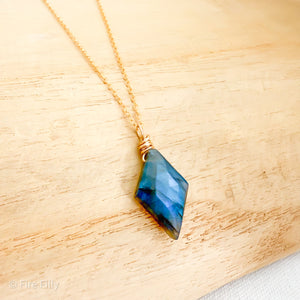 LABRADORITE AURORA NECKLACE