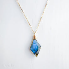 Load image into Gallery viewer, LABRADORITE AURORA NECKLACE