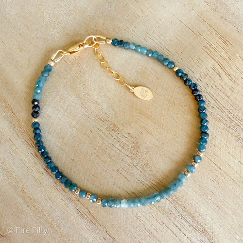 BLUE SAPPHIRE OMBRÉ LUXE BRACELECT