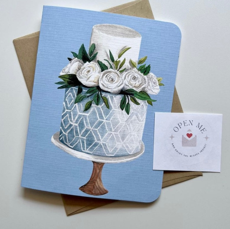 WEDDING CAKE CARD