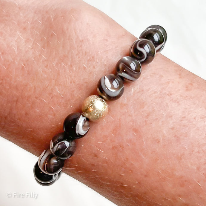 ESPRESSO MOTHER OF PEARL BRACELET