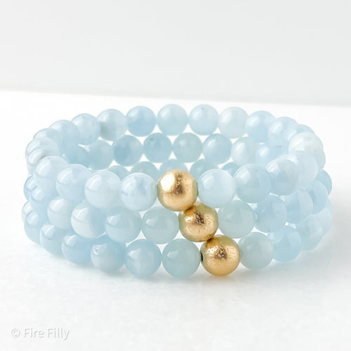 8MM AQUAMARINE BRACELET