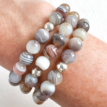 Load image into Gallery viewer, 8MM BOTSWANA AGATE BRACELET