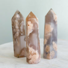 Load image into Gallery viewer, MEDIUM FLOWER AGATE TOWER