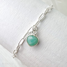 Load image into Gallery viewer, AMAZONITE STERLING SILVER BRACELET