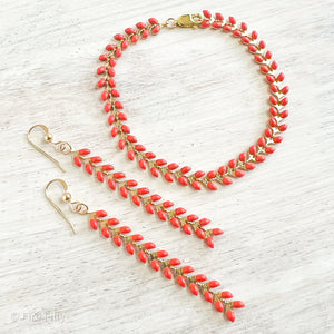 COLOR CHEVRON EARRINGS