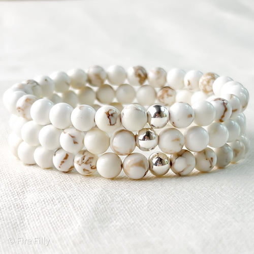 6MM HOWLITE BRACELET
