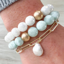 Load image into Gallery viewer, 10MM GREEN MOONSTONE BRACELET