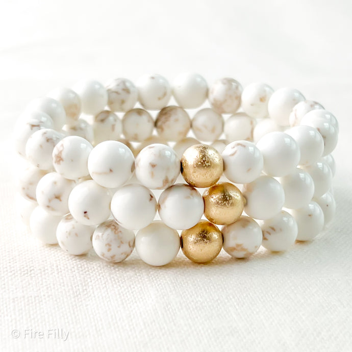 8MM HOWLITE BRACELET