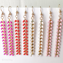 Load image into Gallery viewer, COLOR CHEVRON EARRINGS